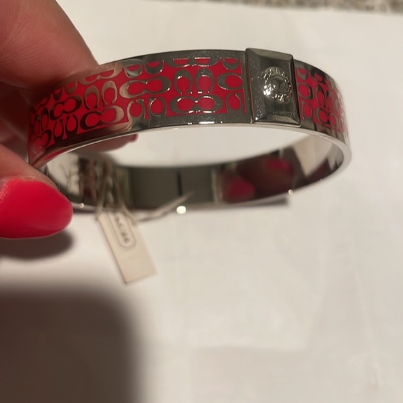 Like new Red and silver Coach bangle! - Picture 3 of 4